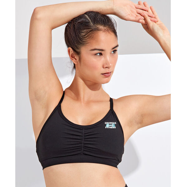 Georgia Ellis Fitness - Women's Ruched Sports Bra Thumbnail